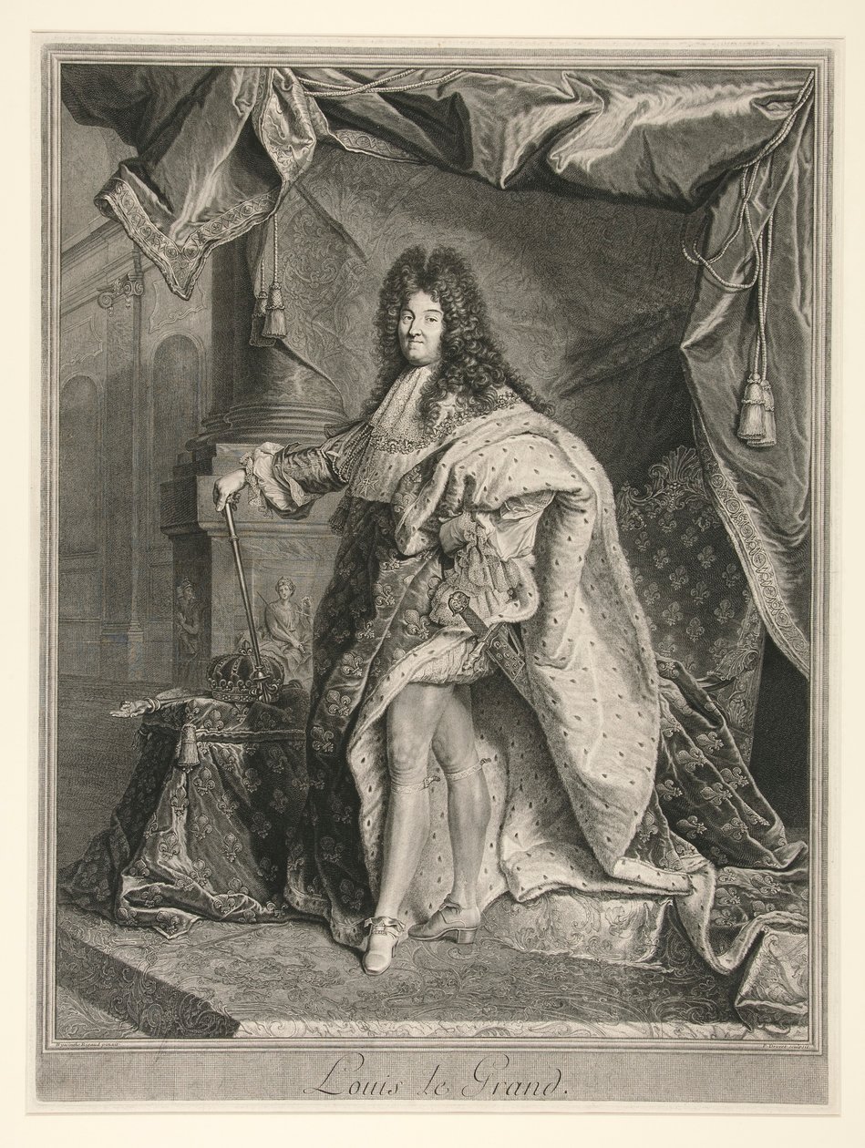 Lodewijk XIV, Koning van Frankrijk (1638-1715) door Pierre Drevet