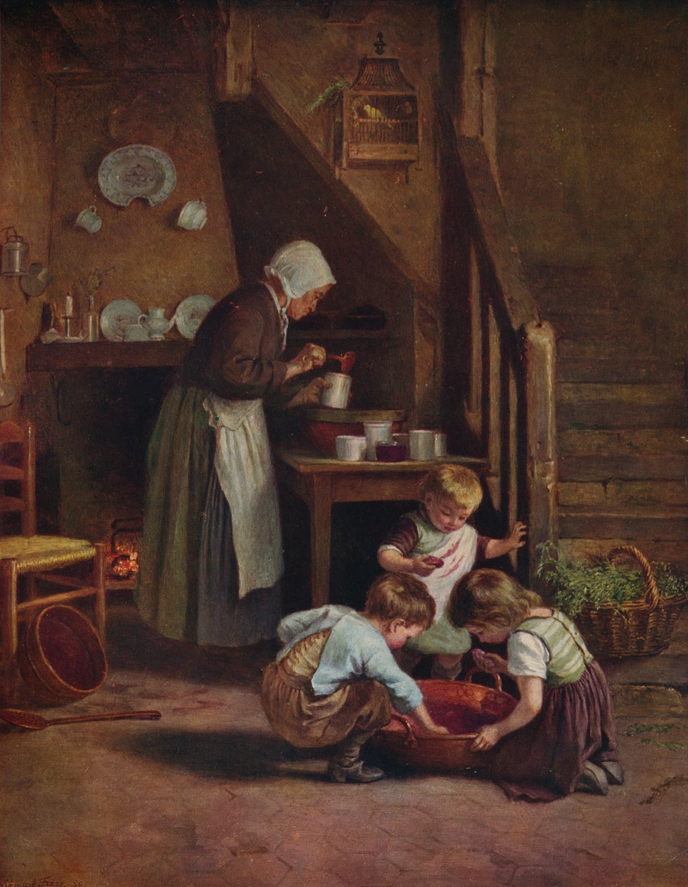 Jam maken, 1880, ca. 1915 door Pierre Edouard Frere