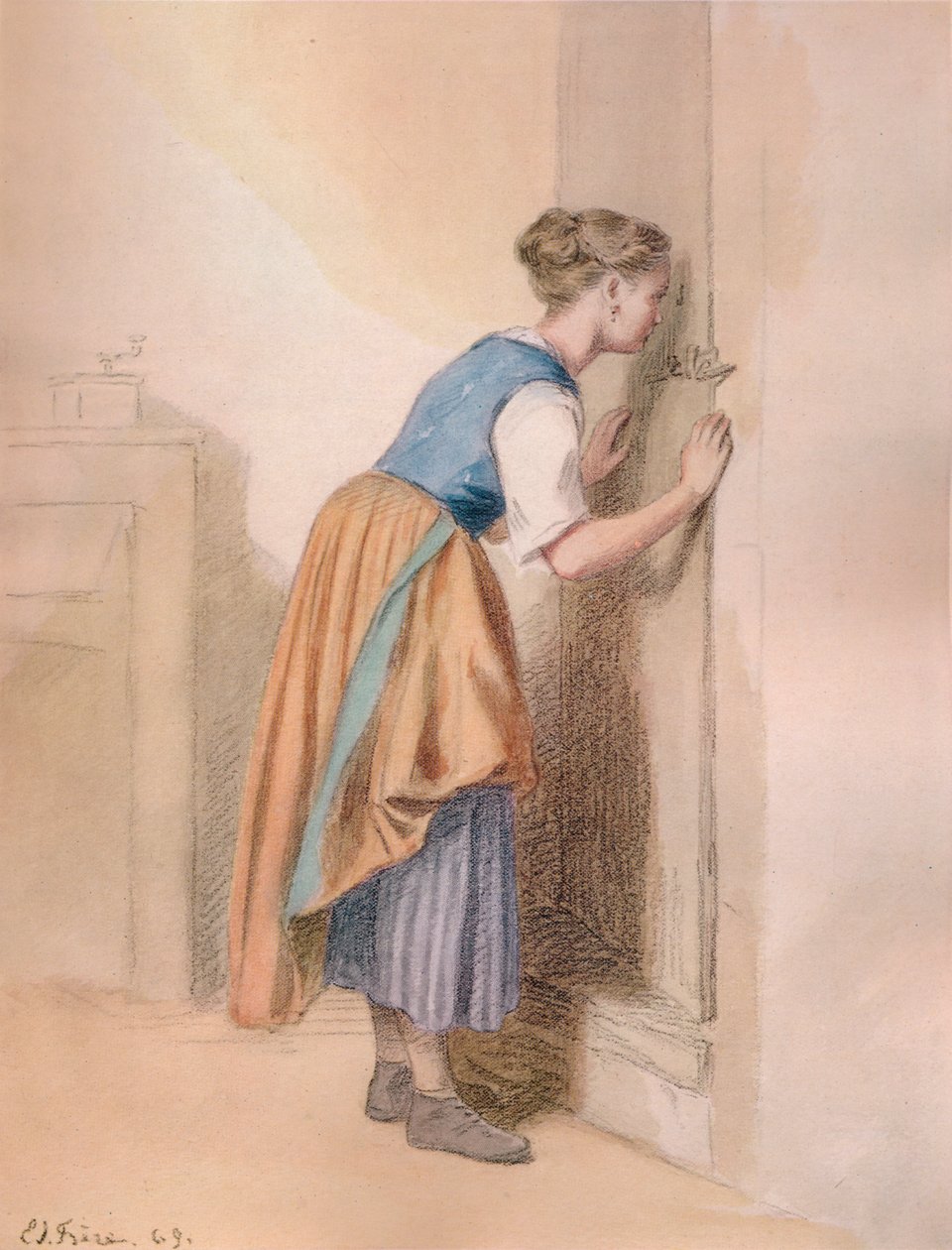 Het Sleutelgat, 1869, 1938 door Pierre Edouard Frere
