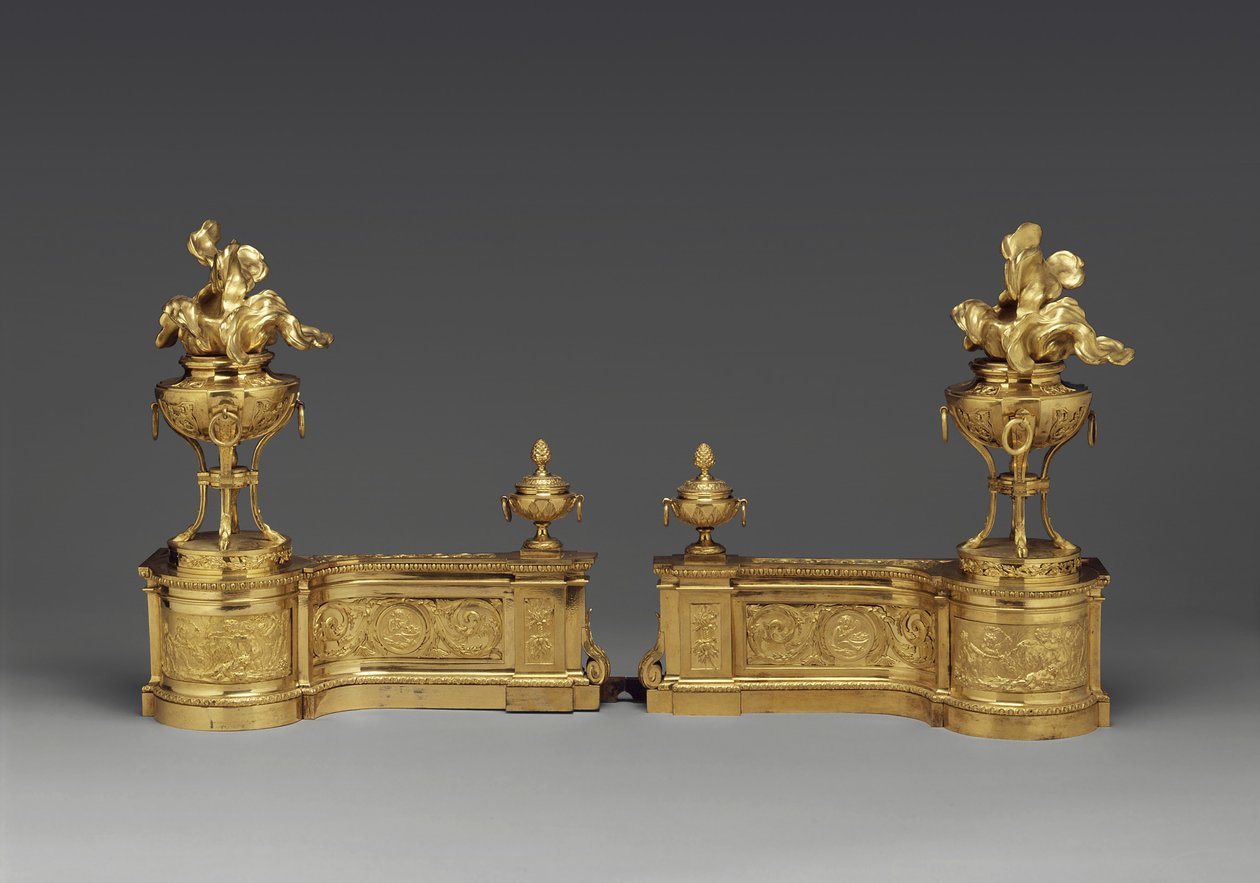 Andirons door Pierre Gouthière