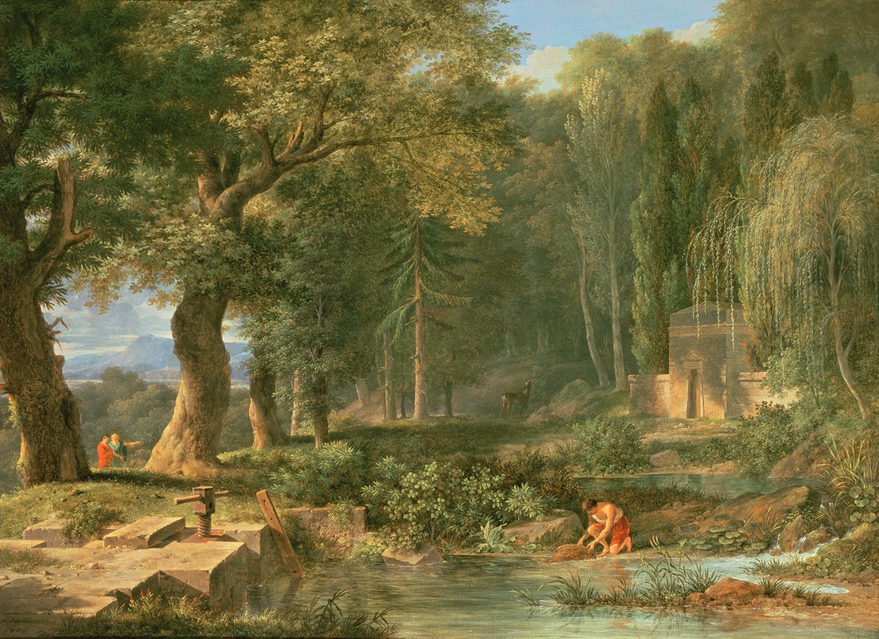 Klassiek landschap door Pierre Henri de Valenciennes