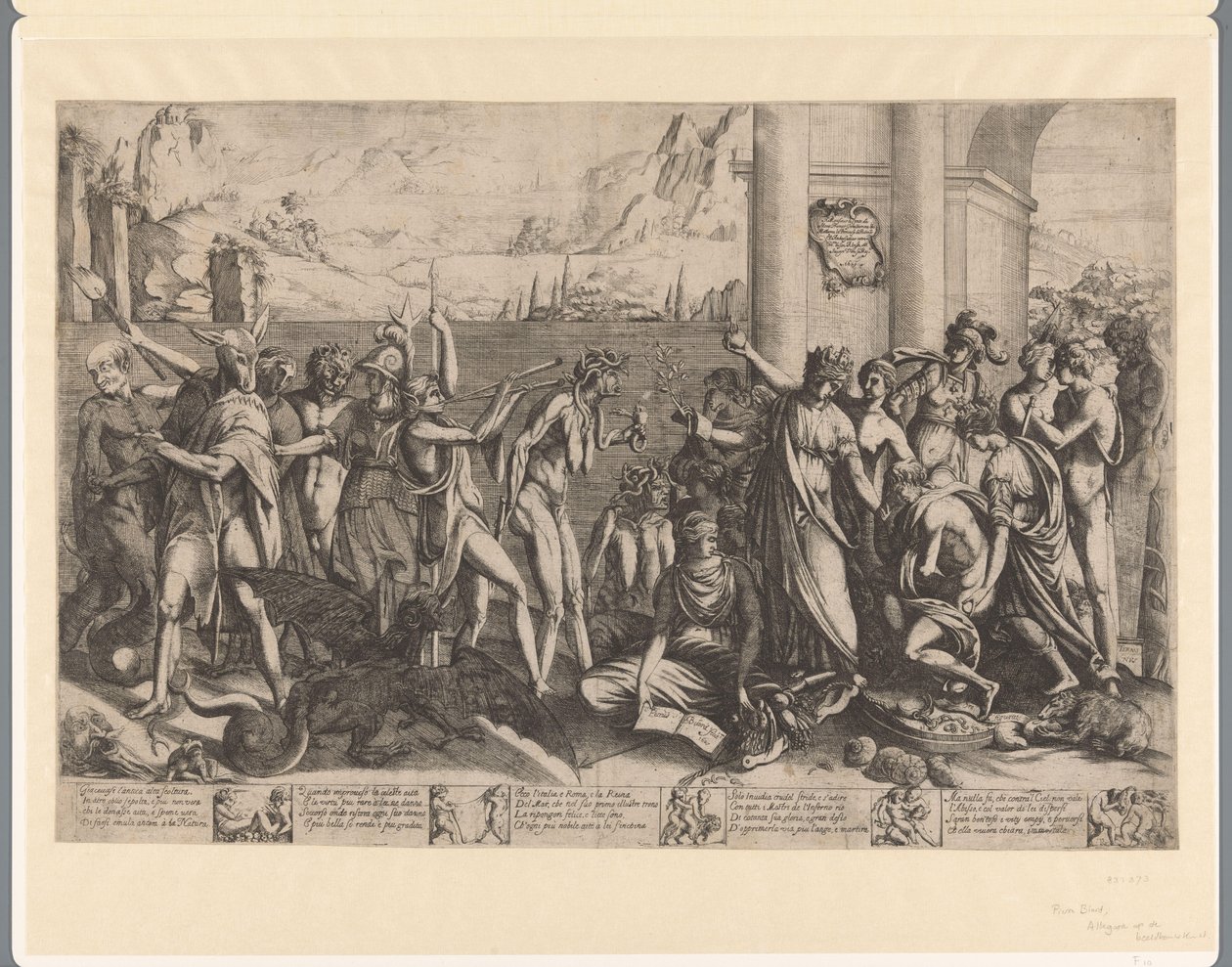 Allegorie op de beeldhouwkunst door Pierre II Biard