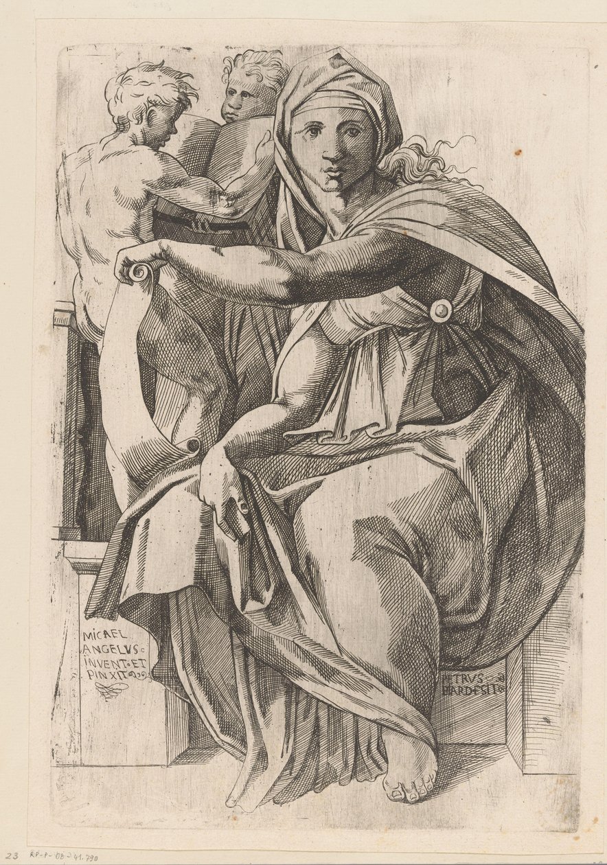 Delfische sibille door Pierre II Biard