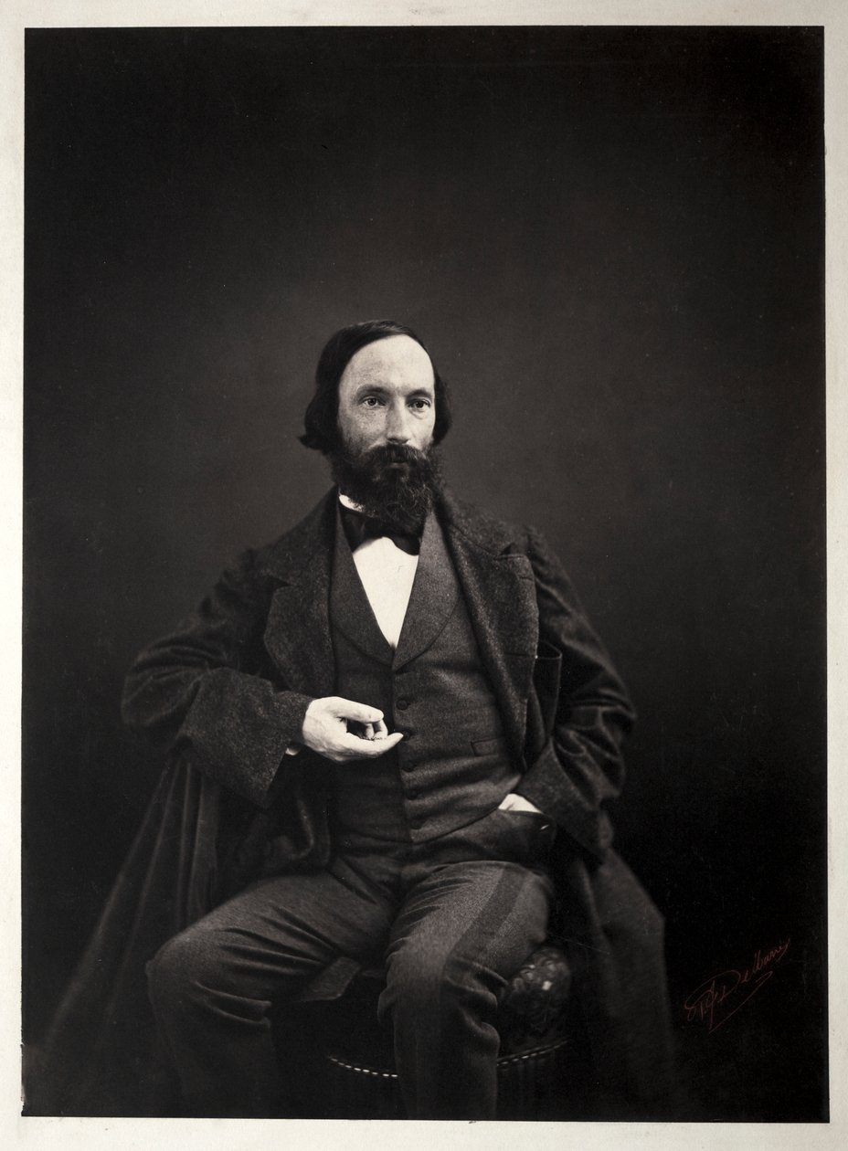 Auguste Vacquerie door Pierre Jean Delbarre