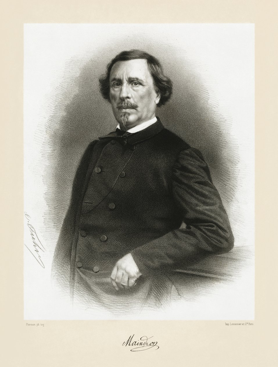 Hippolyte Maindron, 1865-66 door Pierre Louis Pierson