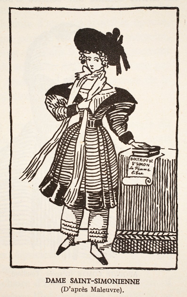 Dame Saint-Simonienne door Pierre Maleuvre