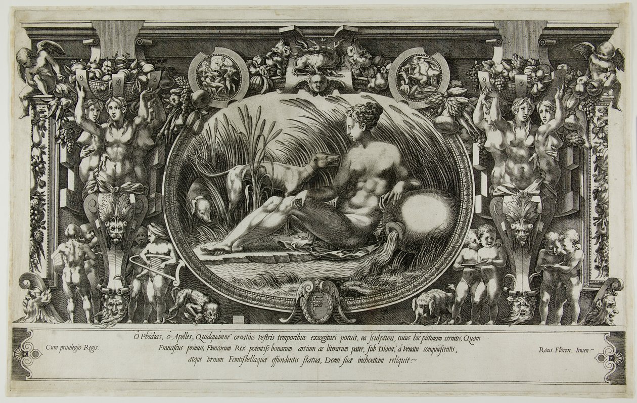 De nimf van Fontainebleau door Pierre Milan