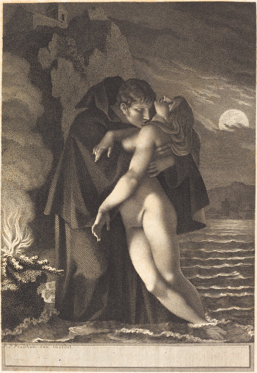 Phrosine en Melidore door Pierre Paul Prud