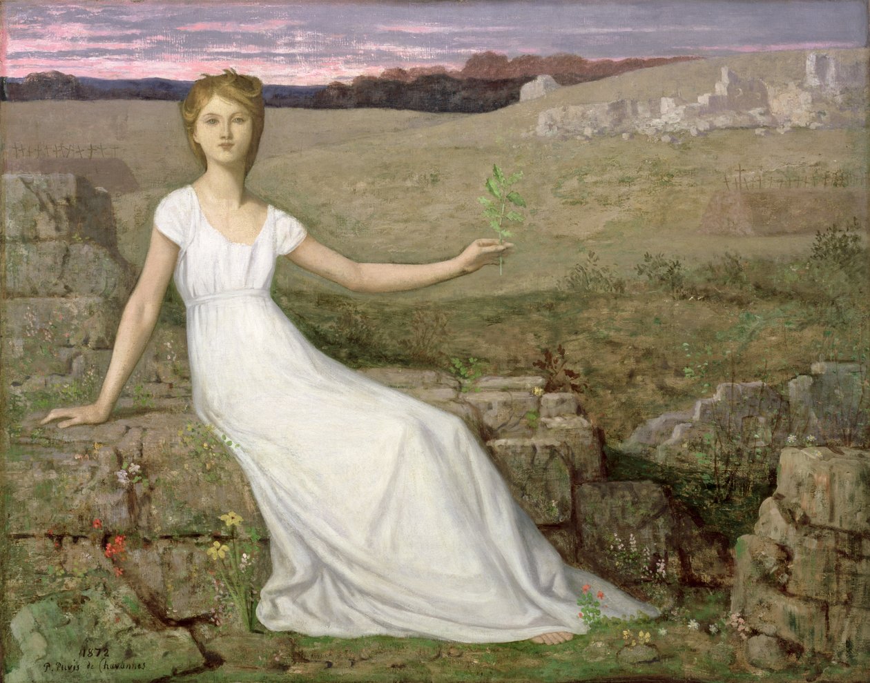 Hoop, 1872 door Pierre Puvis de Chavannes