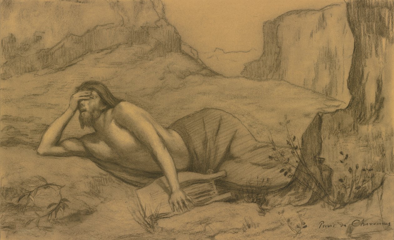 Orpheus door Pierre Puvis de Chavannes