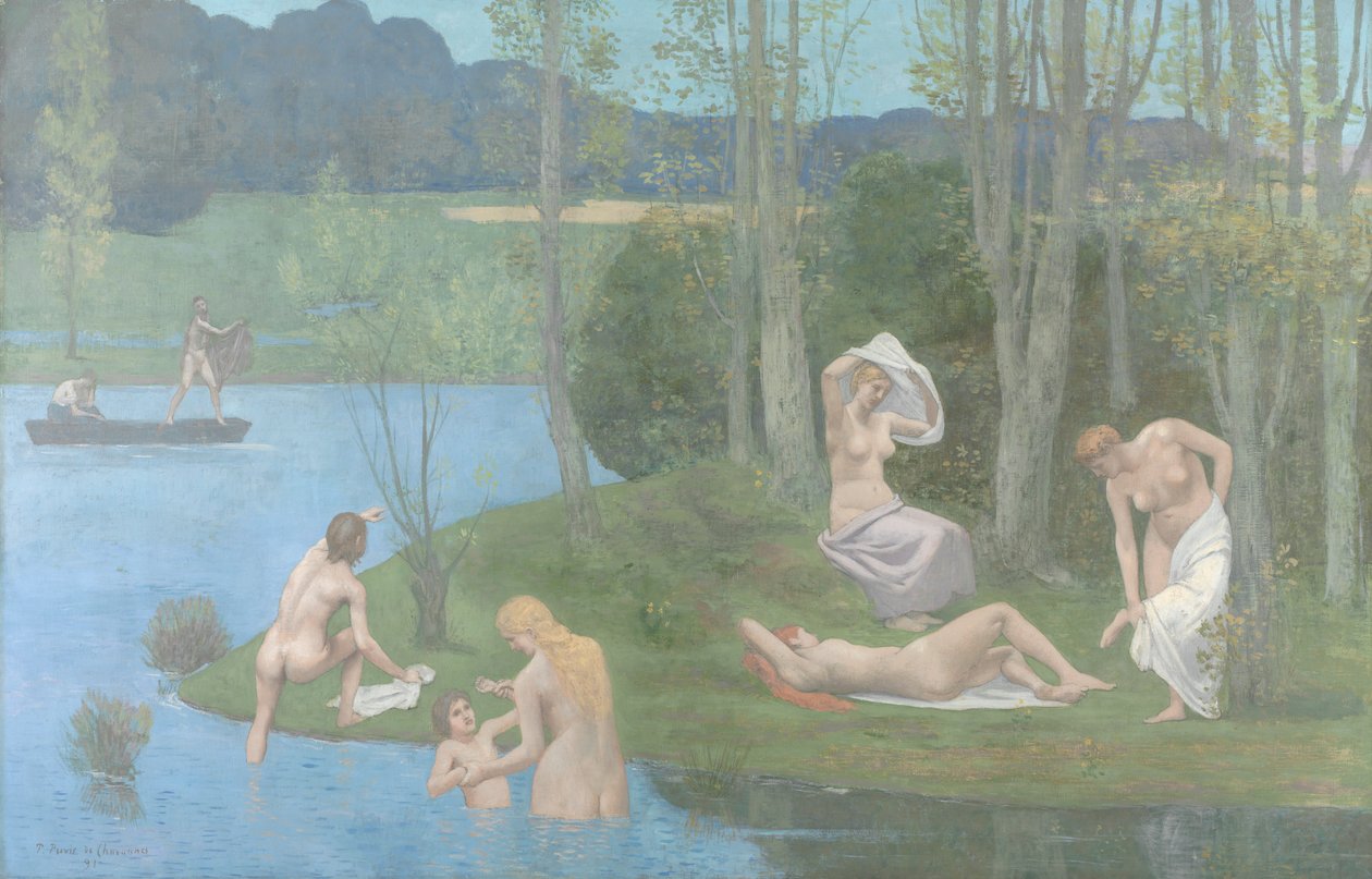 Zomer, 1891 door Pierre Puvis de Chavannes