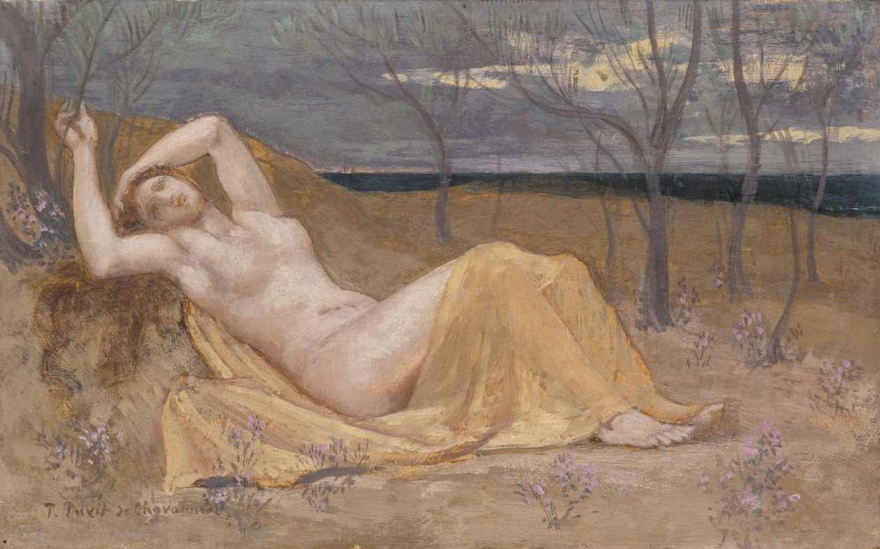 Tamaris, ca. 1886-87 door Pierre Puvis de Chavannes