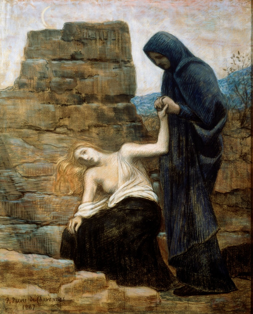 Het Medelijden, 1887 door Pierre Puvis de Chavannes