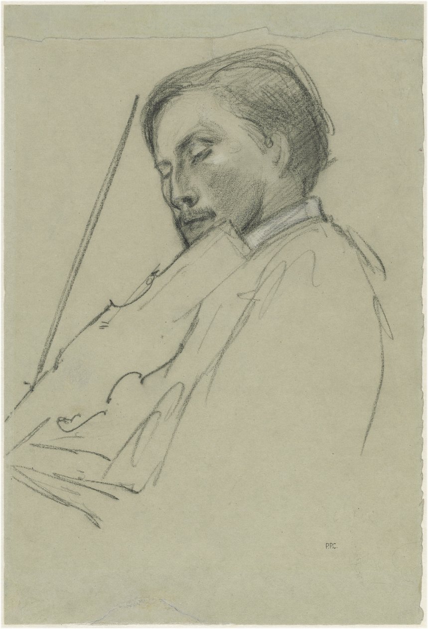 De Violist door Pierre Puvis de Chavannes