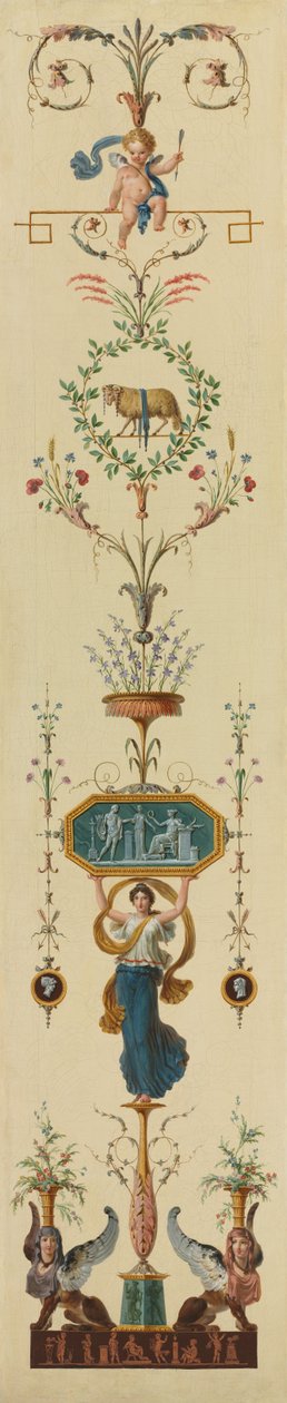 Decoratief paneel, 1790s door Pierre Rousseau