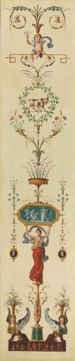 Decoratief paneel, 1790s door Pierre Rousseau