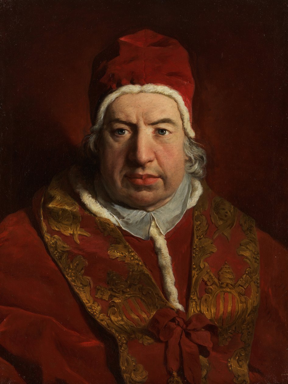 Paus Benedictus XIV Prospero Lambertini, 1675-1758, 1746 door Pierre Subleyras