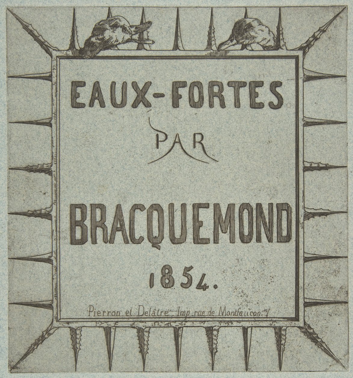 Eaux-fortes door Bracquemond, 1854 door Pierron et Delâtre