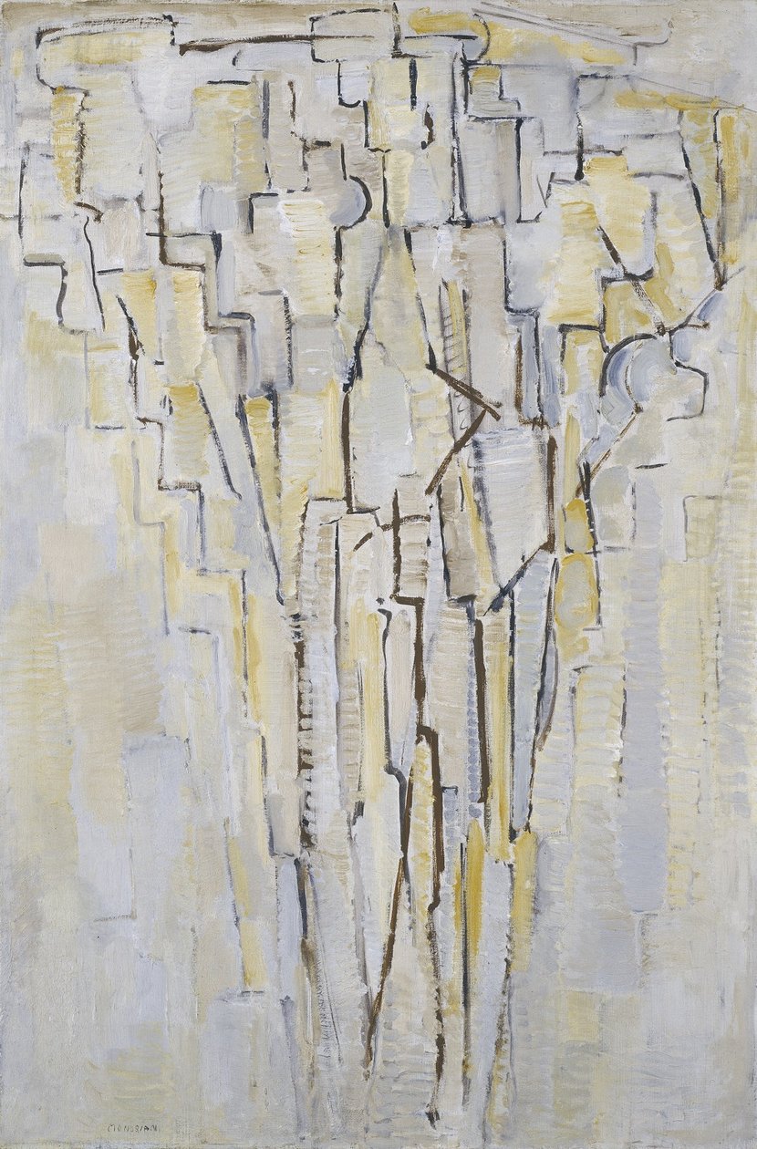 Boom A door Piet Mondrian