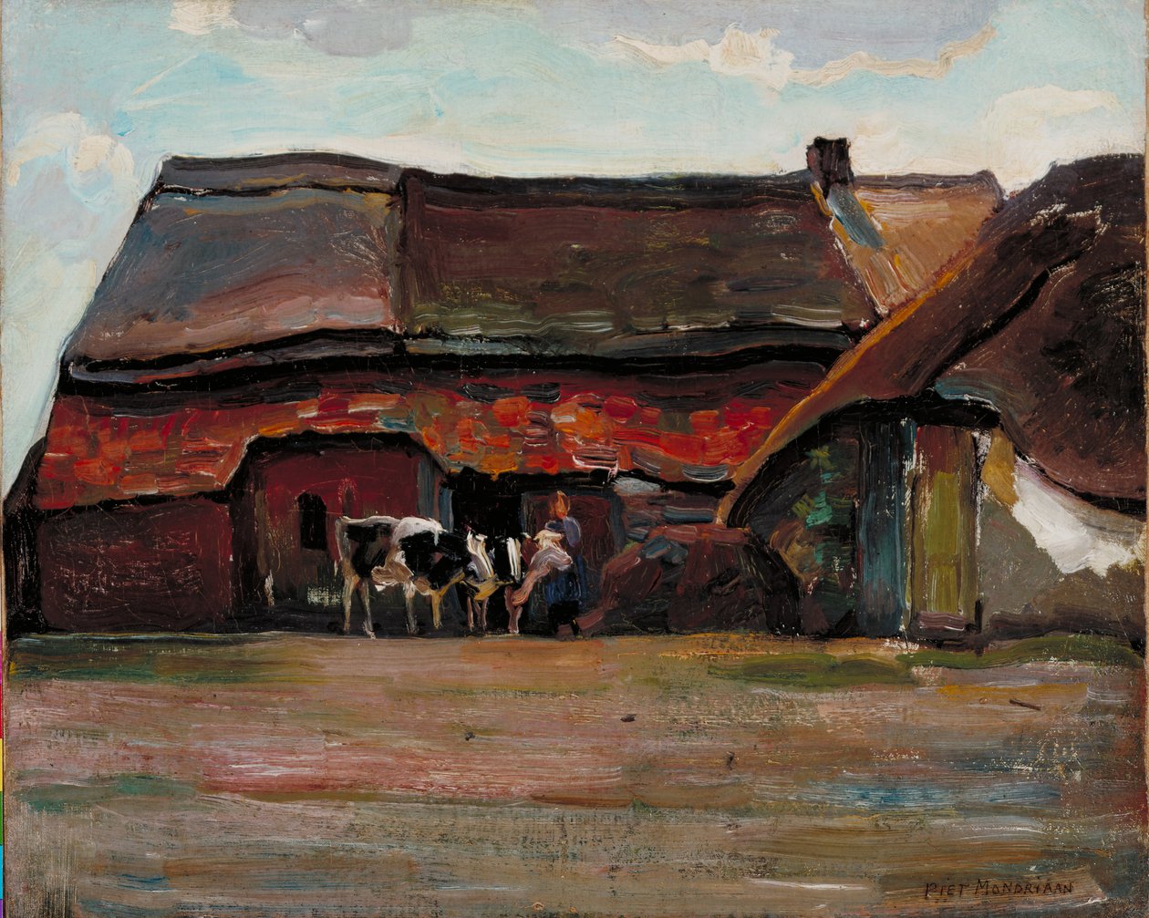 Brabantse boerderij, 1904 door Piet Mondrian
