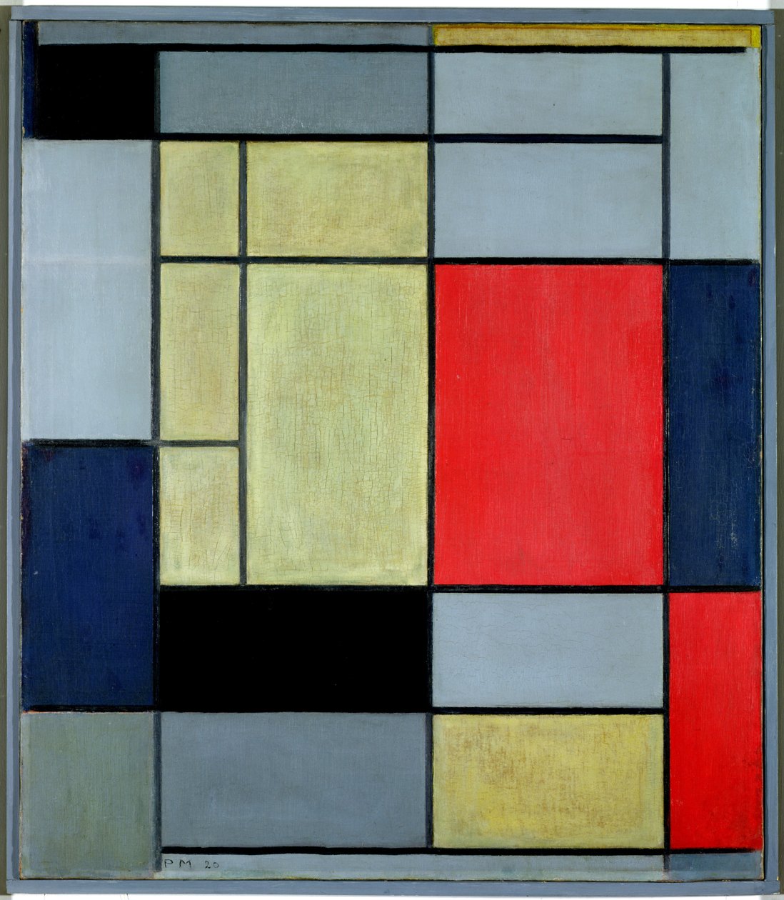 Compositie I, 1920 door Piet Mondrian