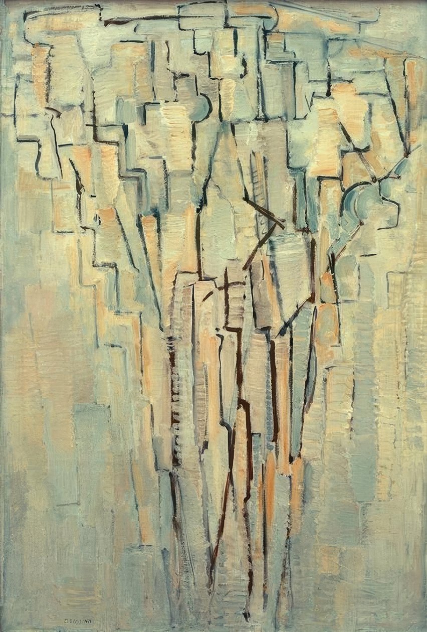 De boom A door Piet Mondrian