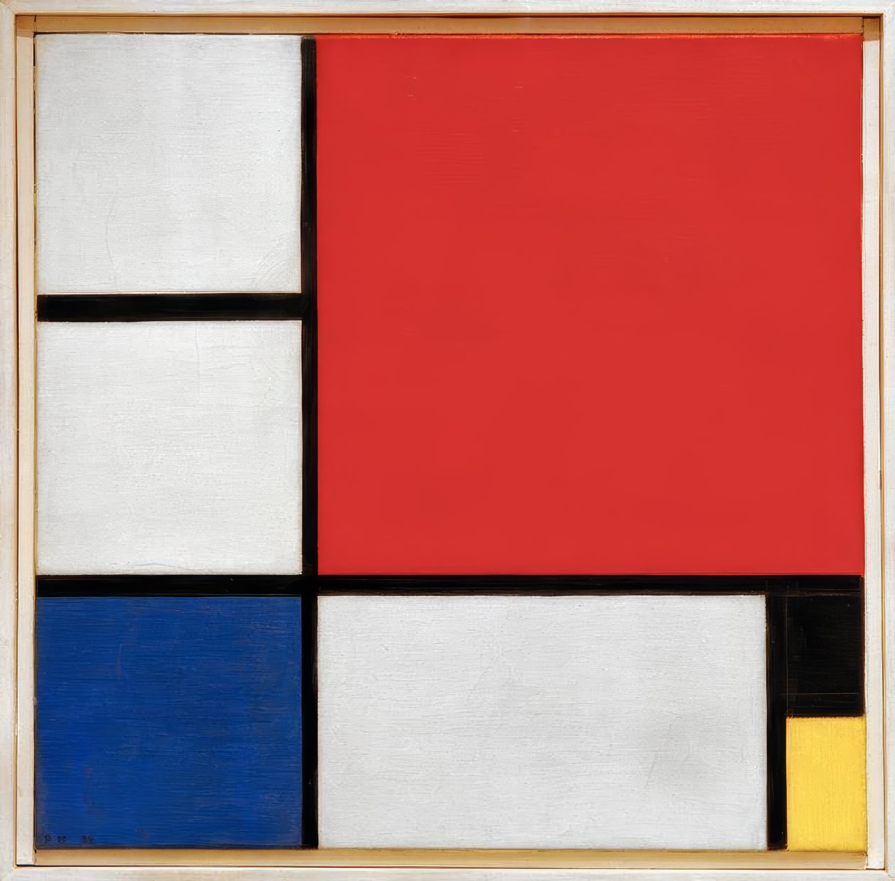Compositie II door Piet Mondrian
