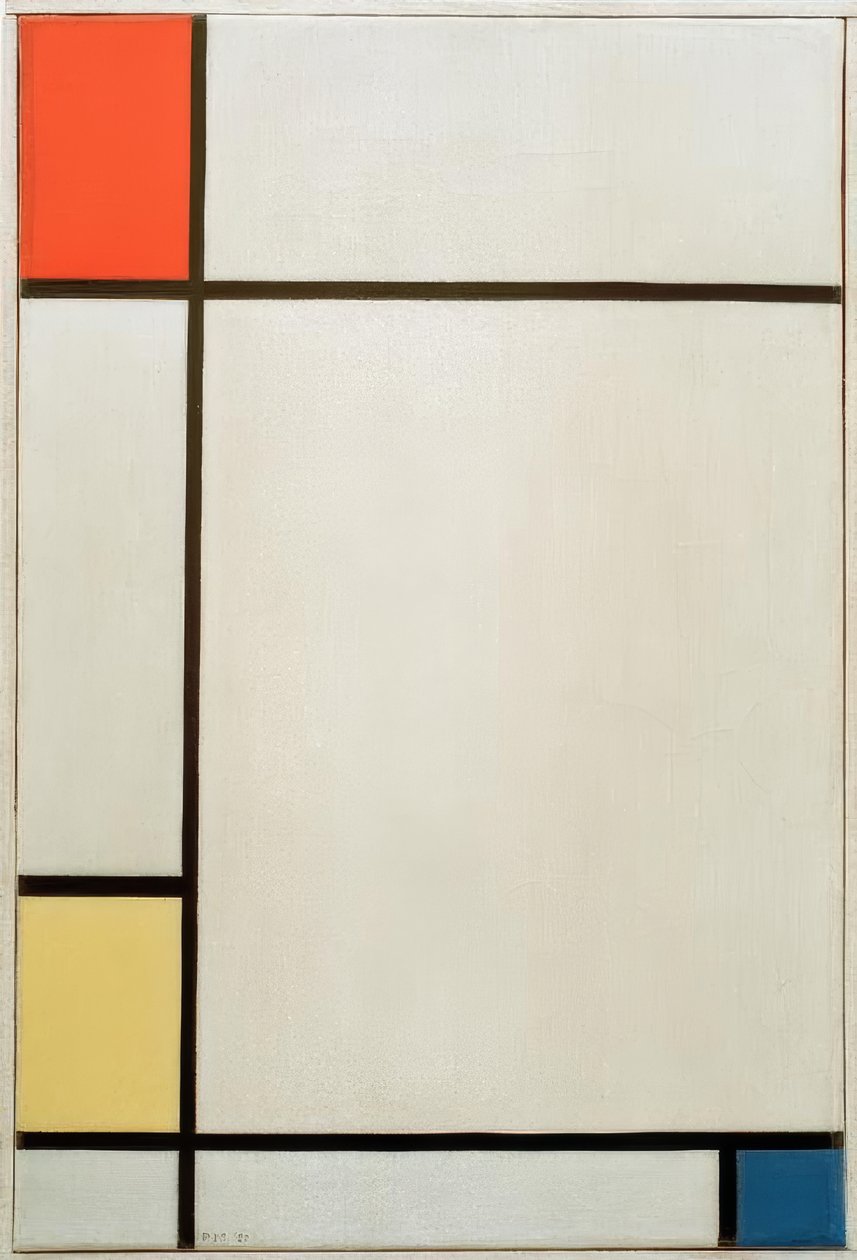 Kompositie Nr. III; Kompositie met Rood, Geel en Blauw door Piet Mondrian