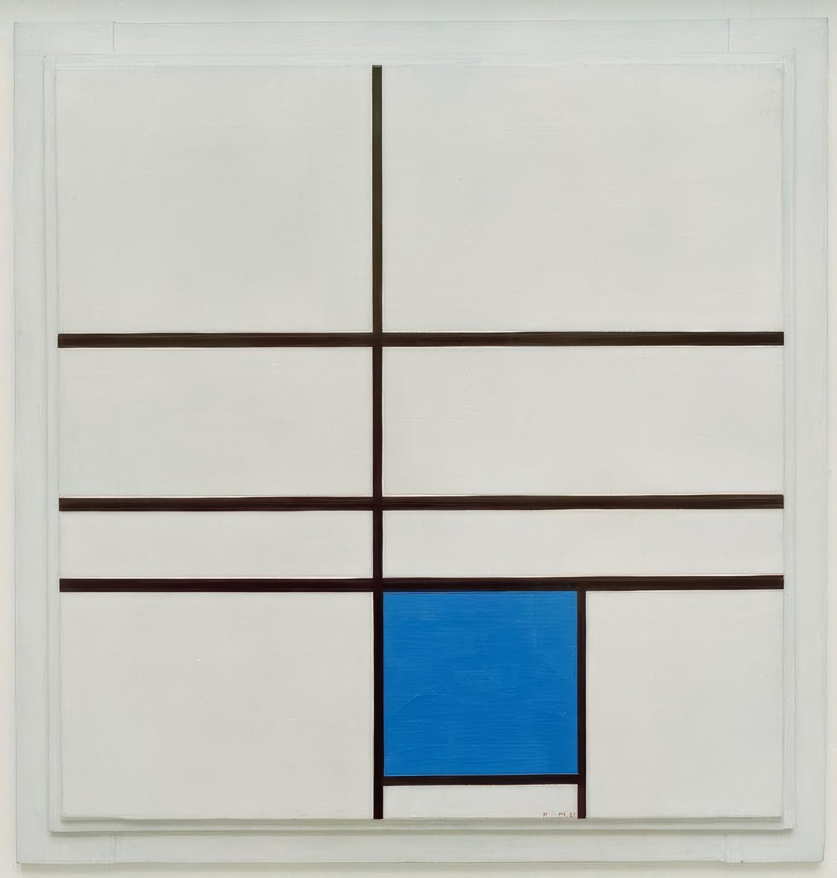 Kompositie met Blauw door Piet Mondrian