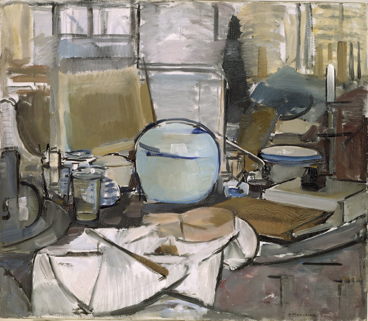 Stilleven met gemberpot 1, 1911 door Piet Mondrian