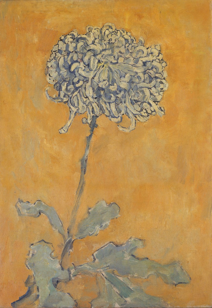 Chrysant door Piet Mondrian