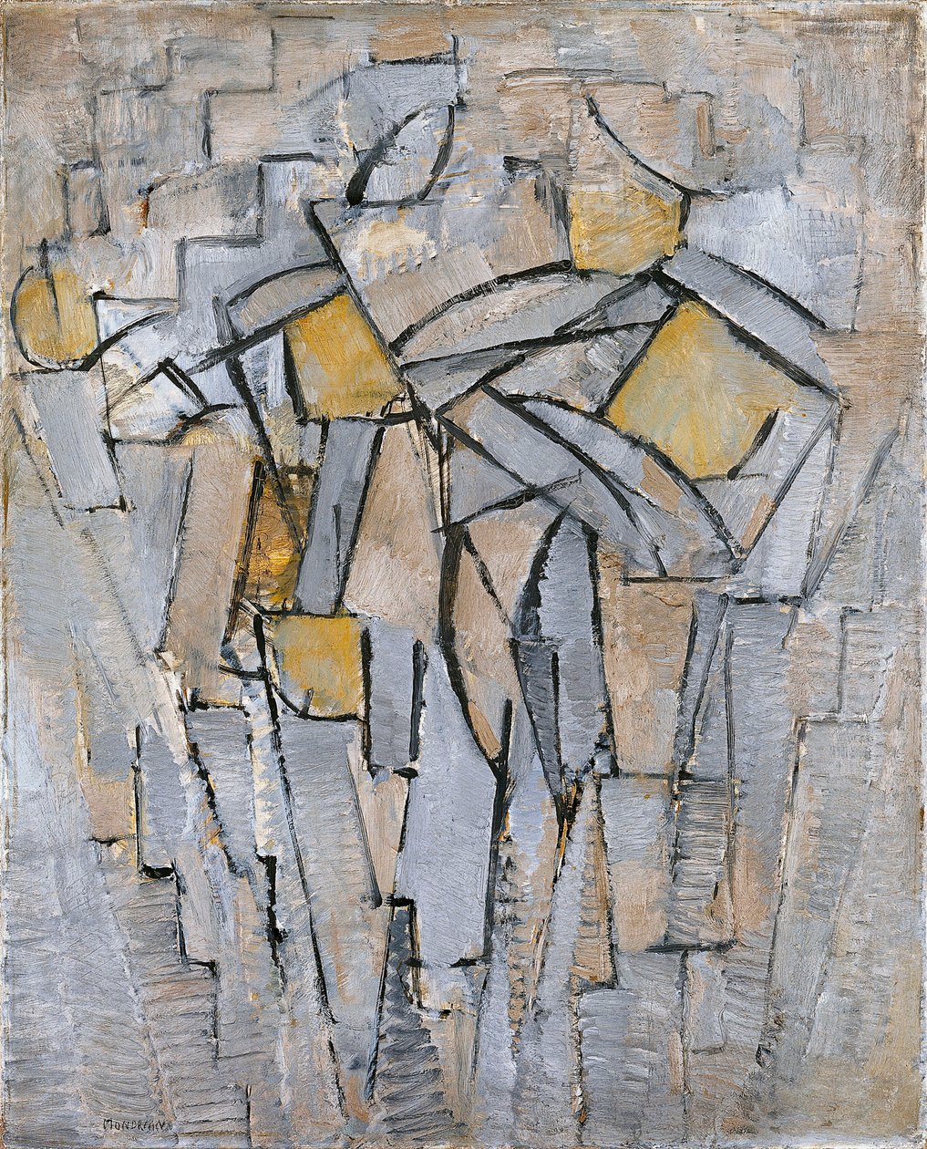 Compositie Nr. XIII Compositie 2, 1913 door Piet Mondrian
