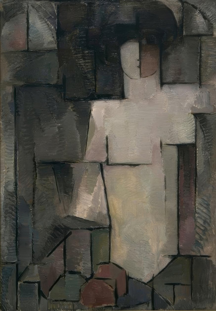 De grote naakt door Piet Mondrian