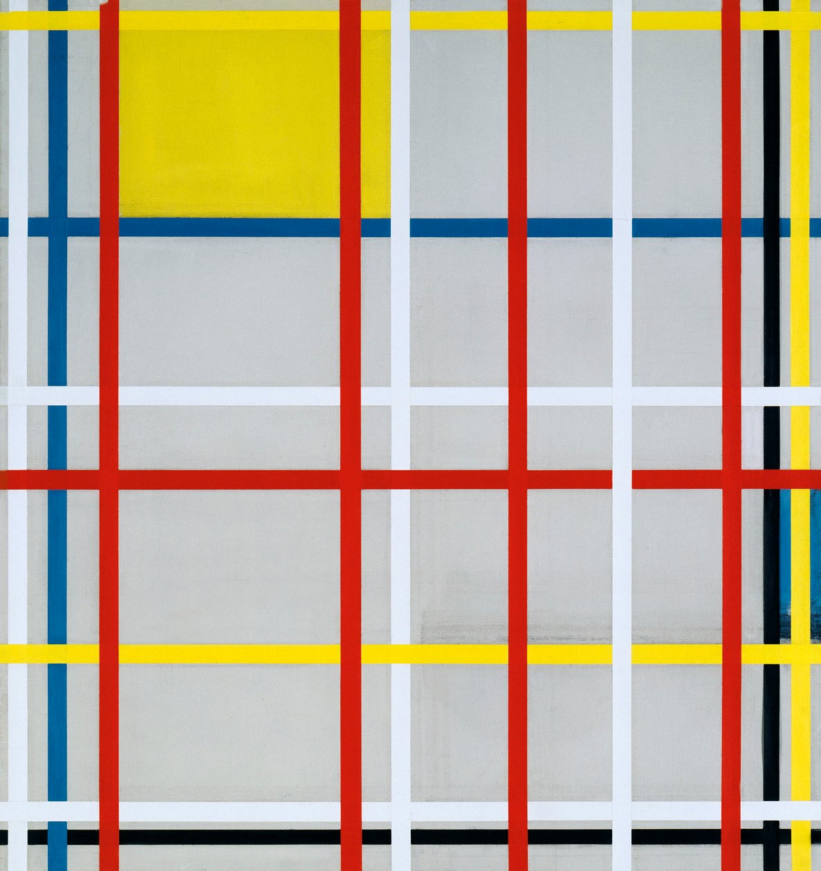 New York City, 3, 1941 door Piet Mondrian