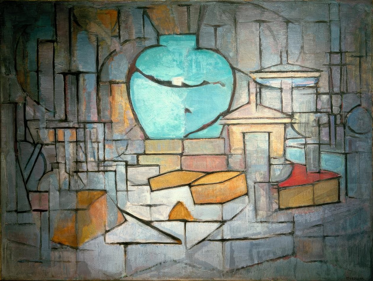 Stilleven met gemberpot II door Piet Mondrian