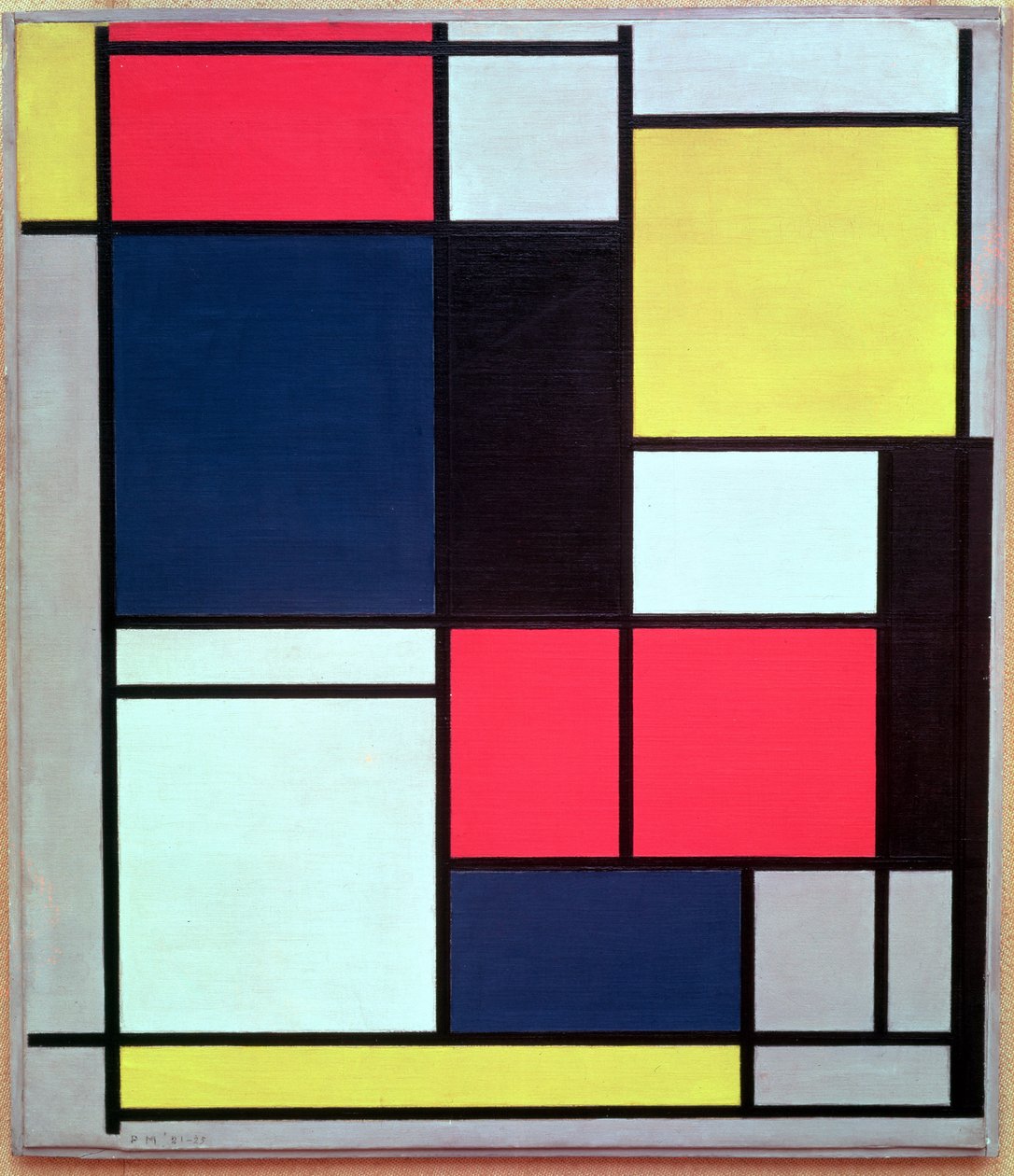 Tableau II door Piet Mondrian