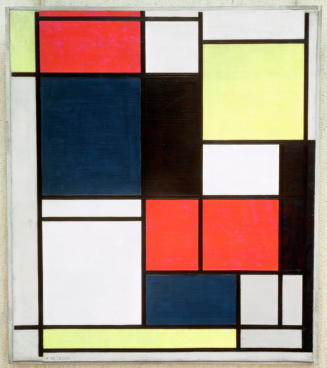 Tableau II door Piet Mondrian