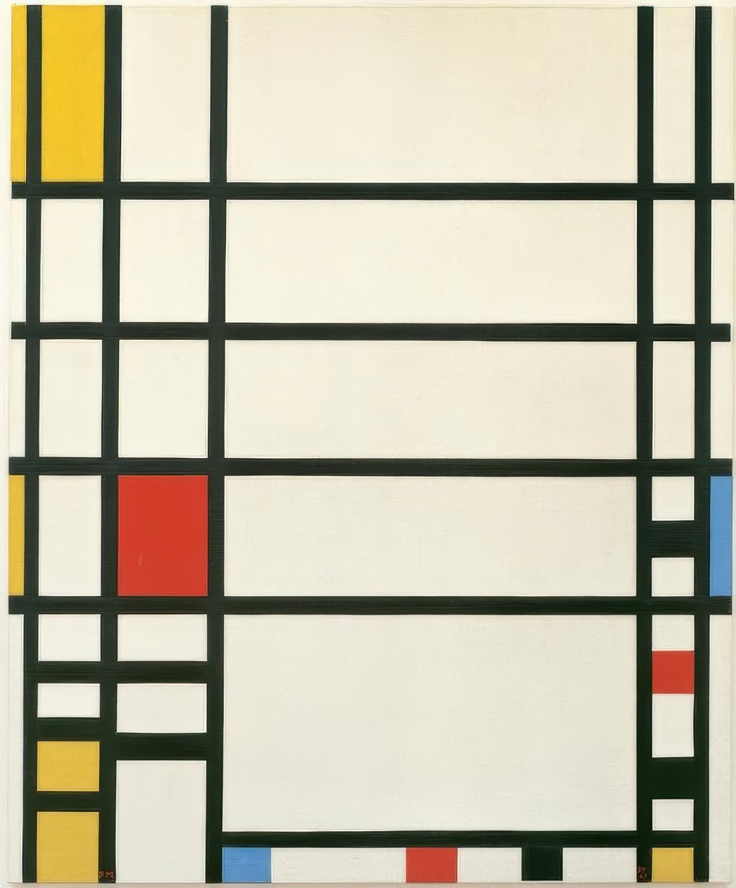 Trafalgar Square door Piet Mondrian