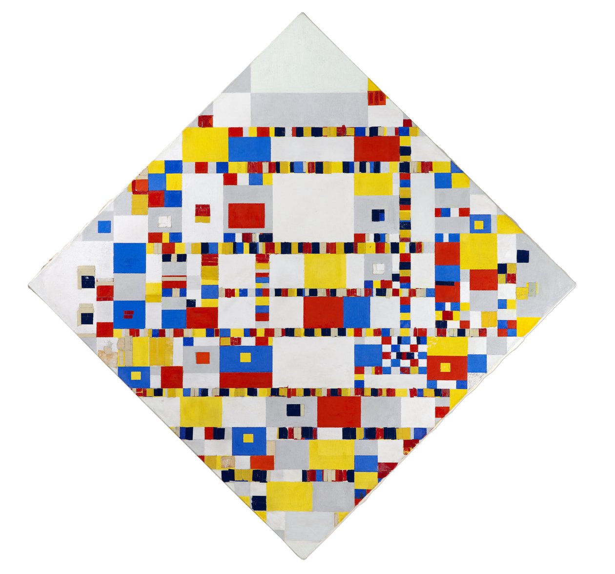 Victory Boogie Woogie (onvoltooid) door Piet Mondrian