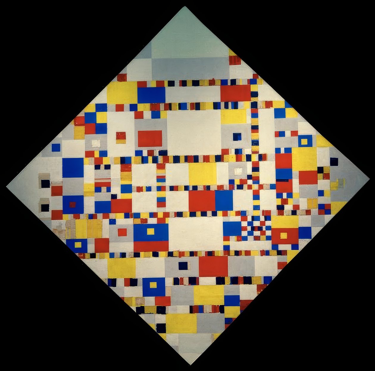 Victory Boogie Woogie door Piet Mondrian
