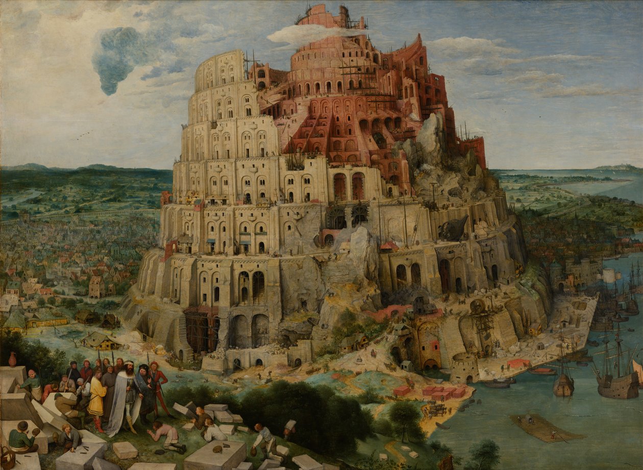 De Toren van Babel (Wenen) door Pieter Bruegel the Elder