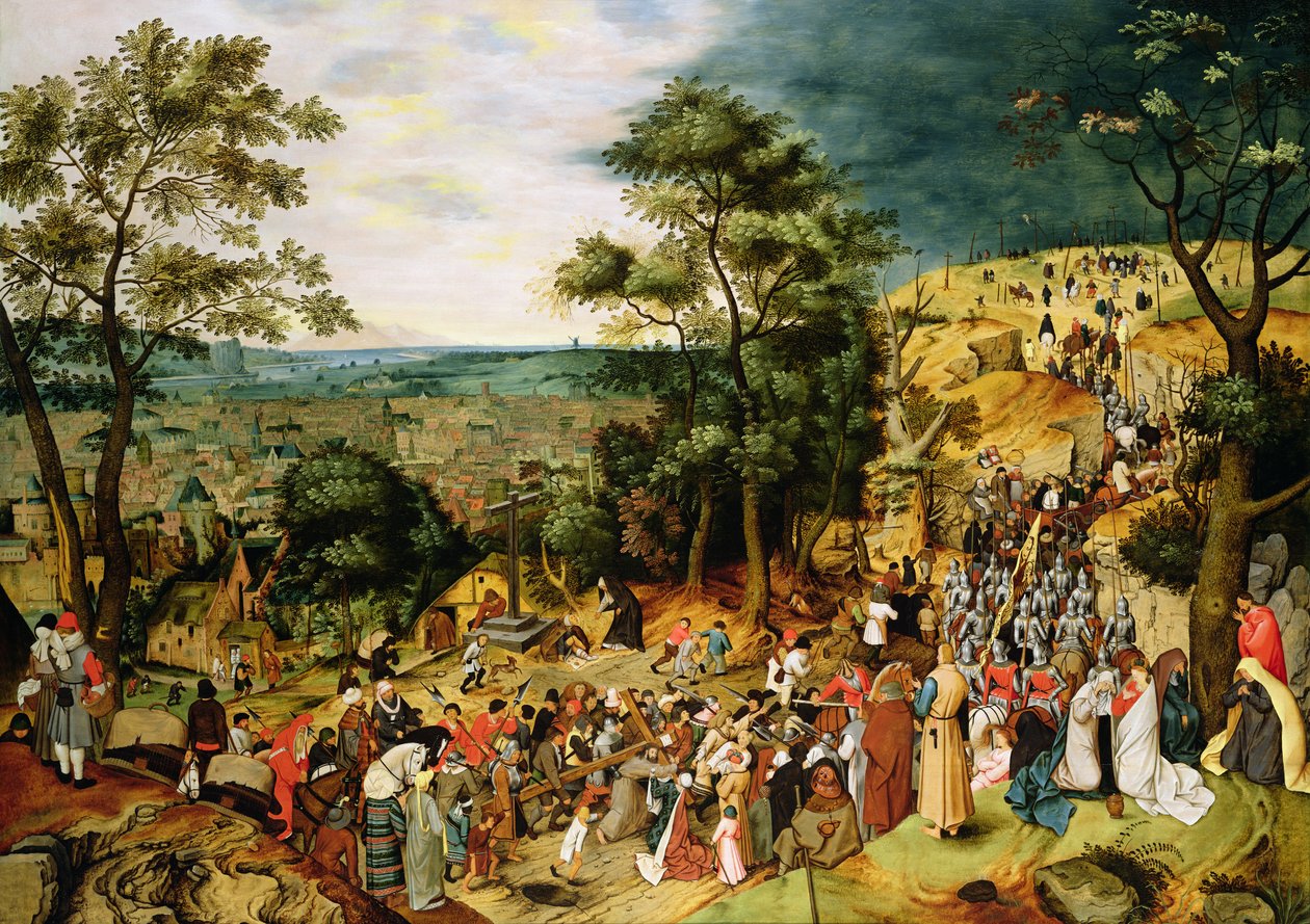 Christus op de Weg naar Calvarie, 1607 door Pieter Brueghel the Younger