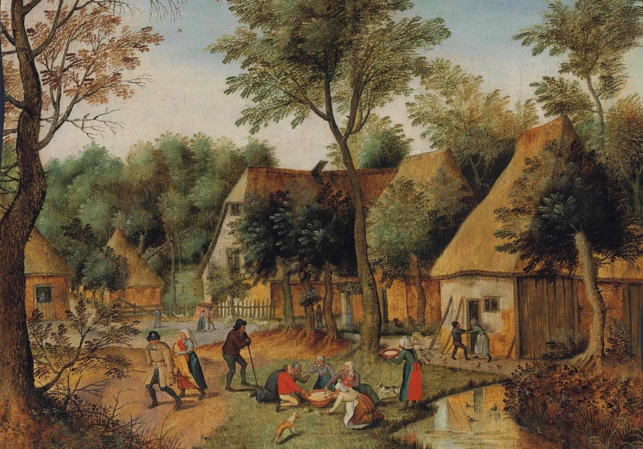Etenstijd op het Land door Pieter Brueghel the Younger