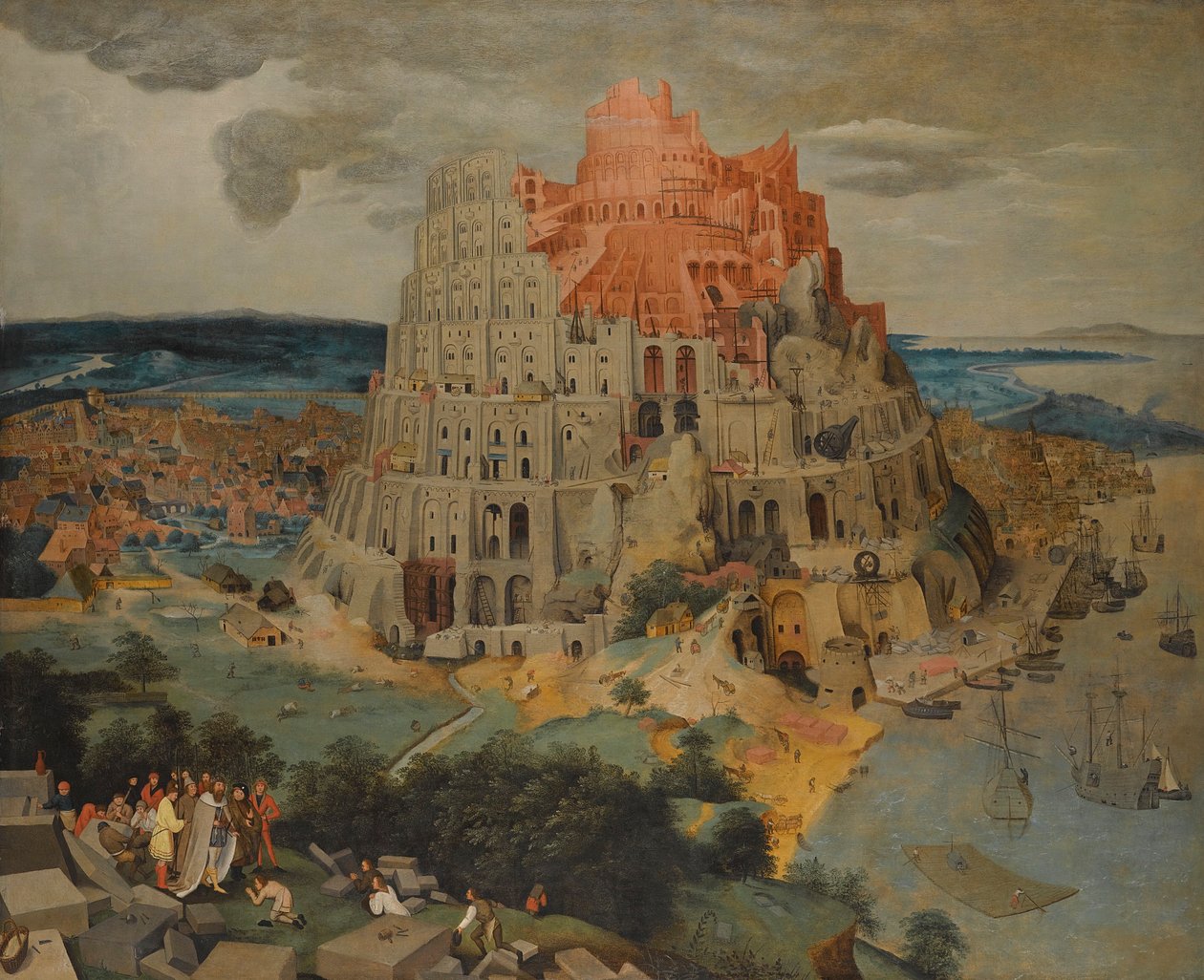 De Toren van Babel door Pieter Brueghel the Younger