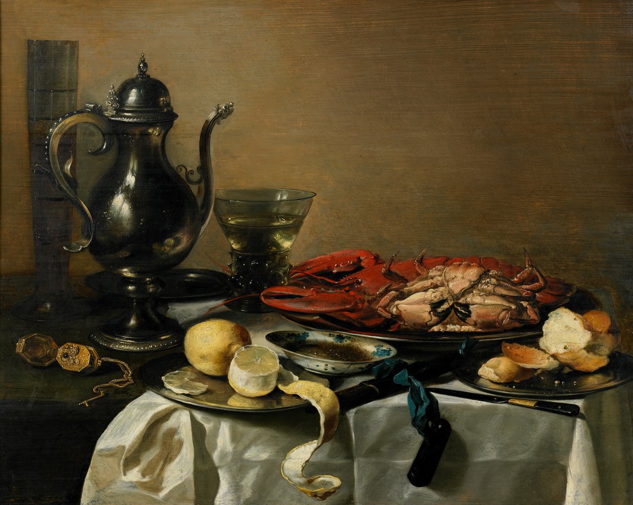 Stilleven, 1643 door Pieter Claesz
