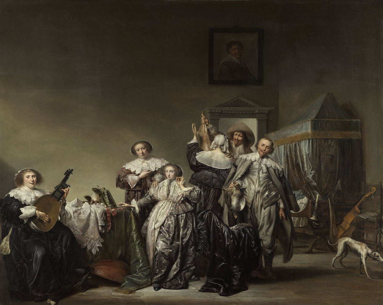 Galant gezelschap, 1633 door Pieter Codde