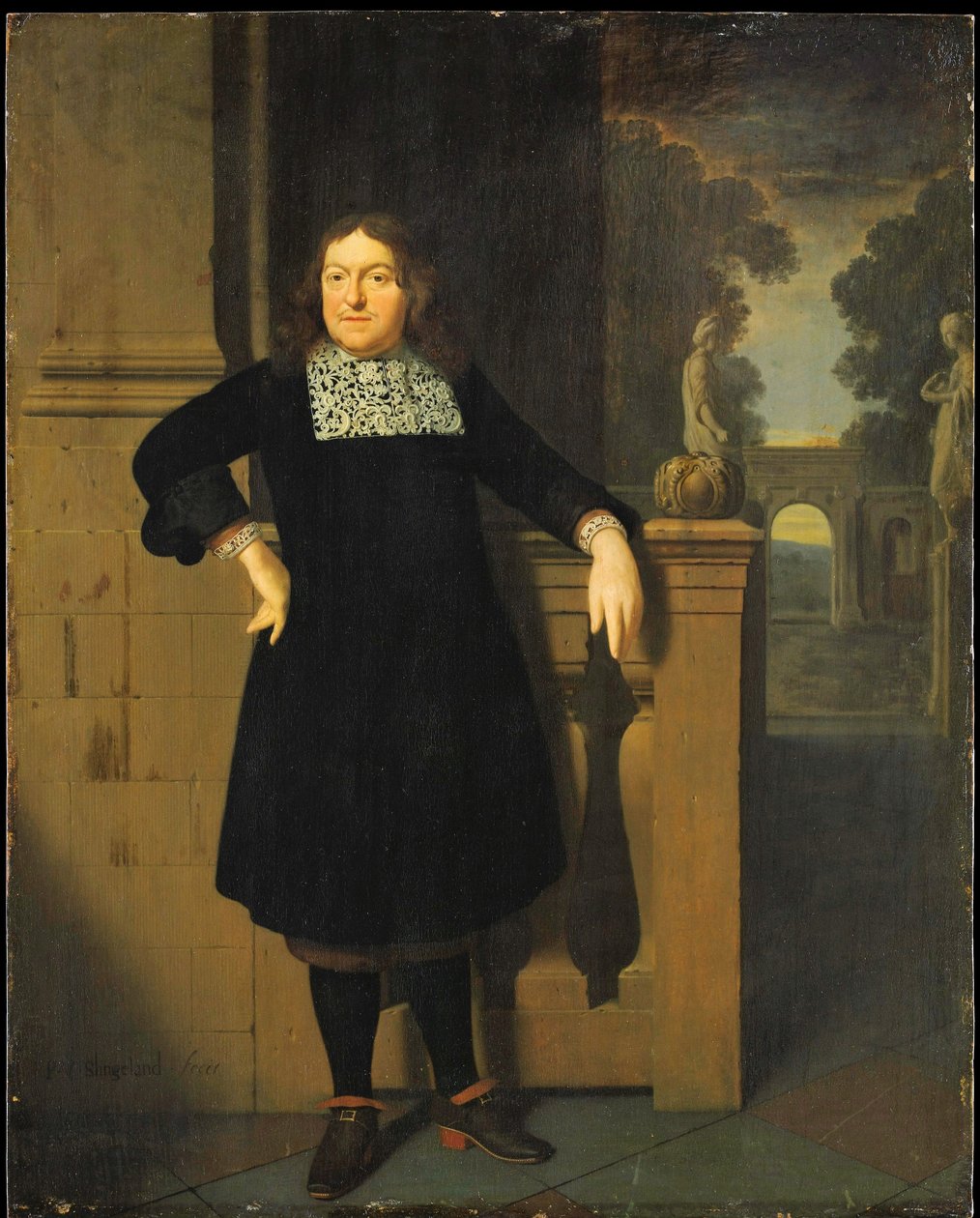Portret van Johan Hulshout (1623–1687) door Pieter Cornelisz van Slingelandt