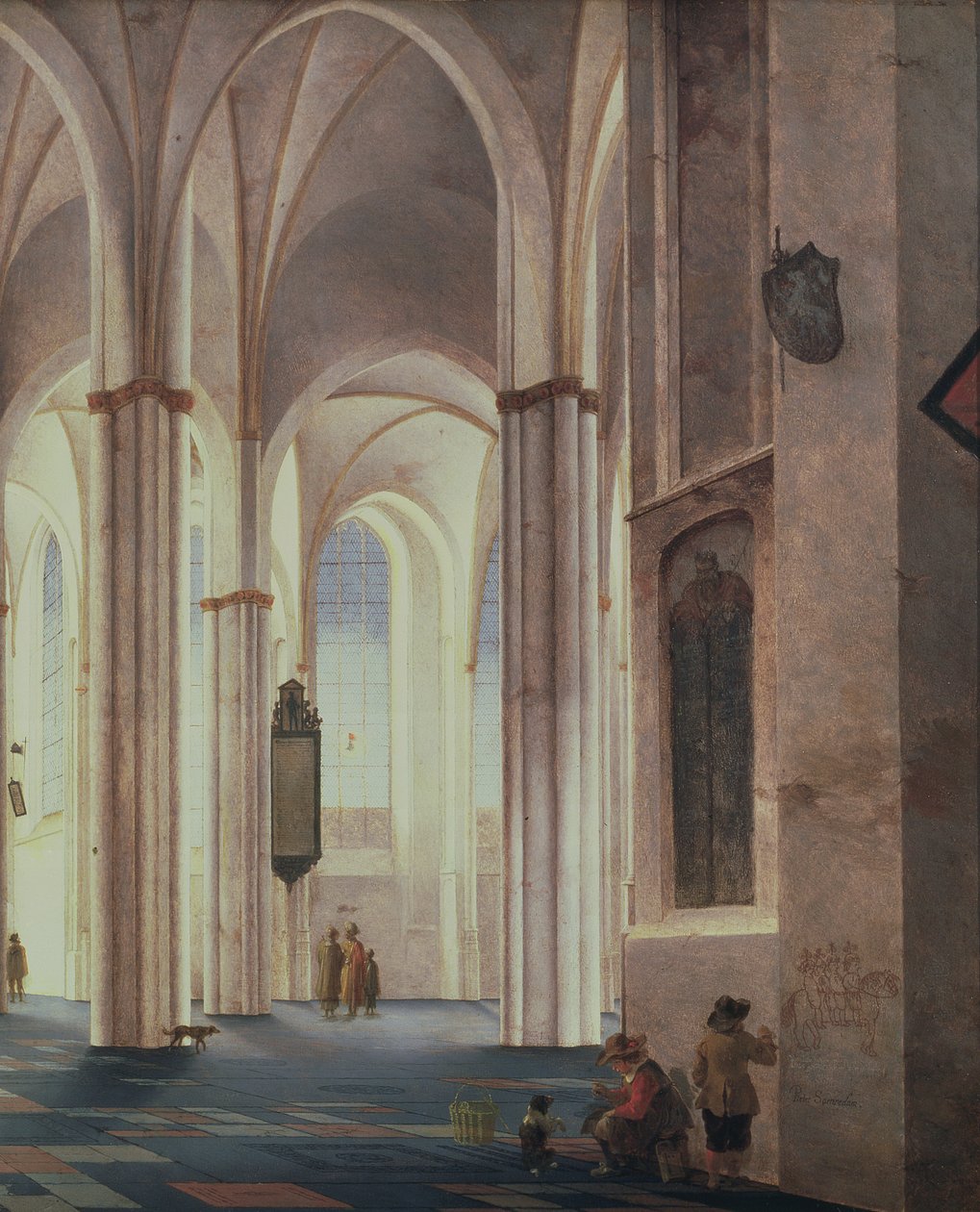 Het interieur van de Buurkerk in Utrecht, 1644 door Pieter Janszoon Saenredam