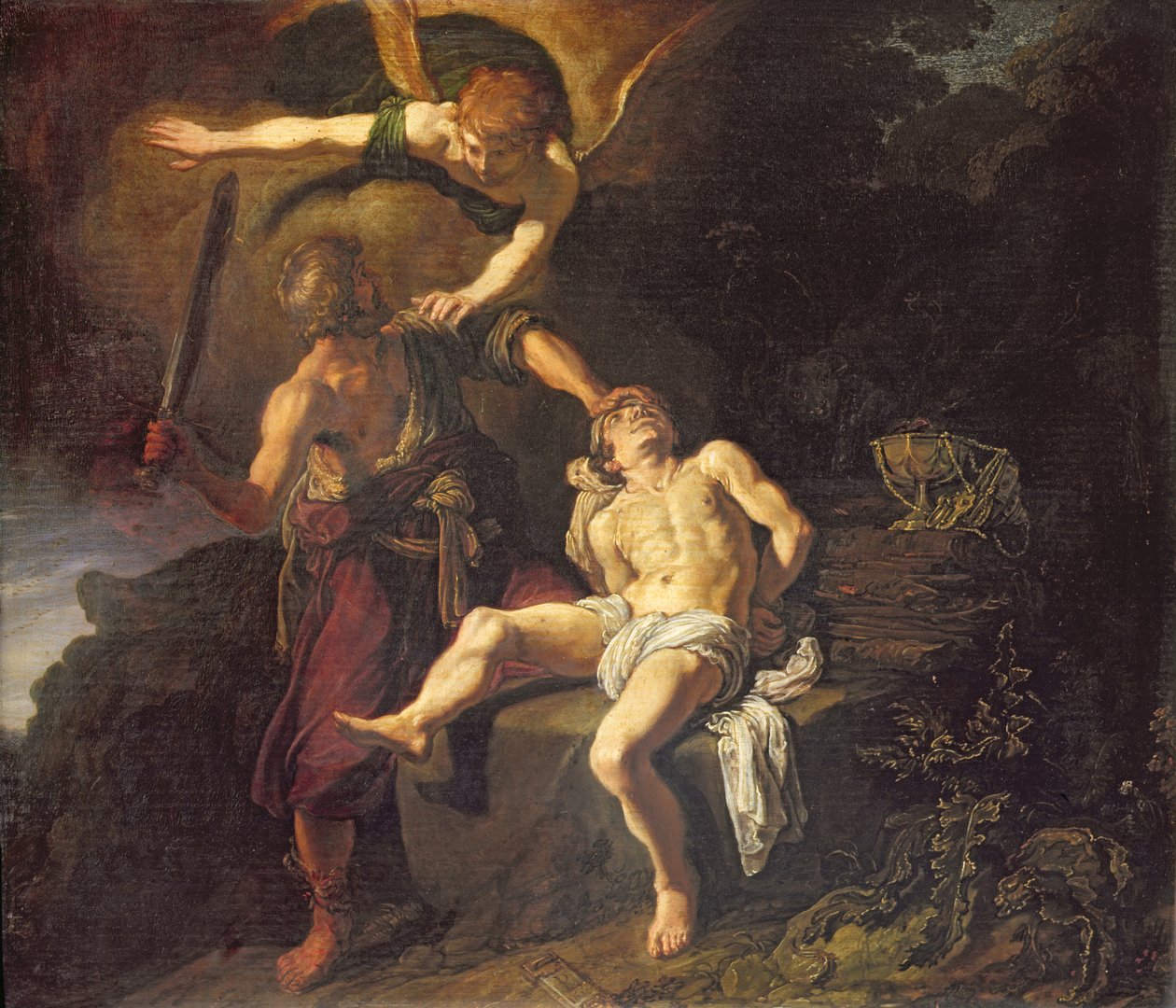 Het Offer van Isaak, 1616 door Pieter Lastman