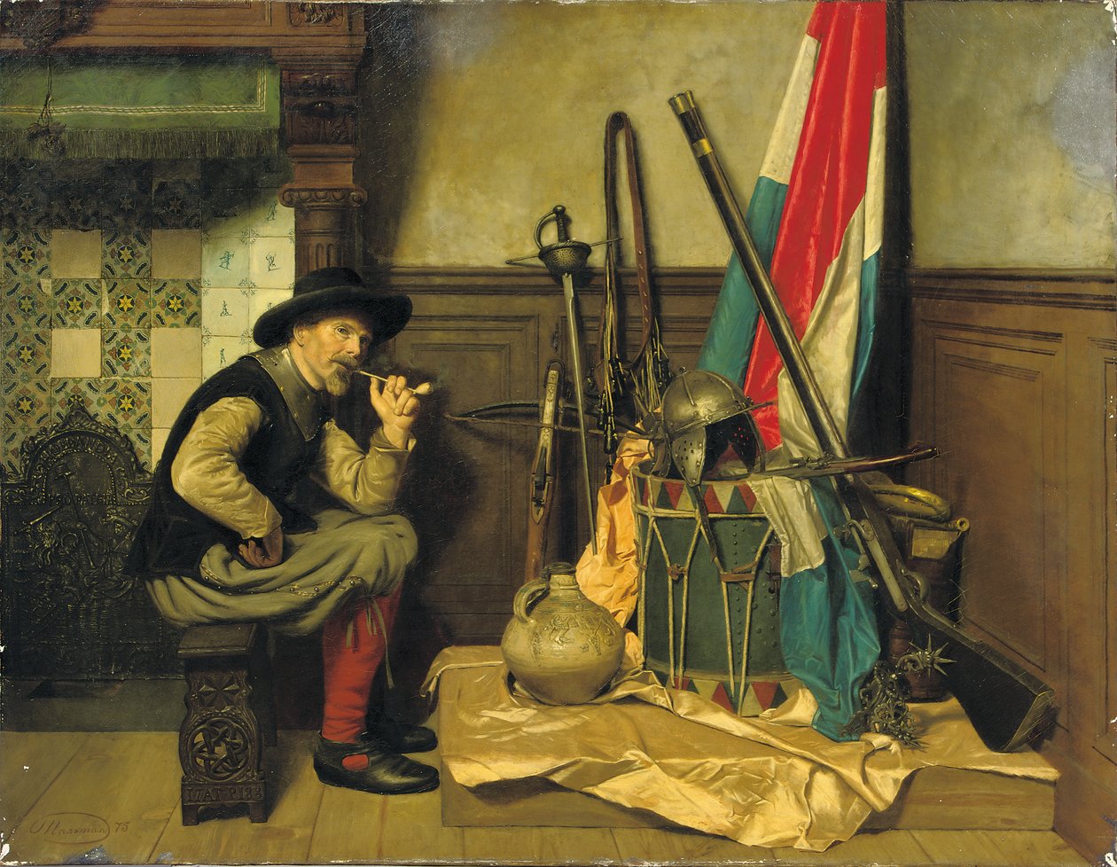 De rokende soldaat door Pieter Alardus Haaxman